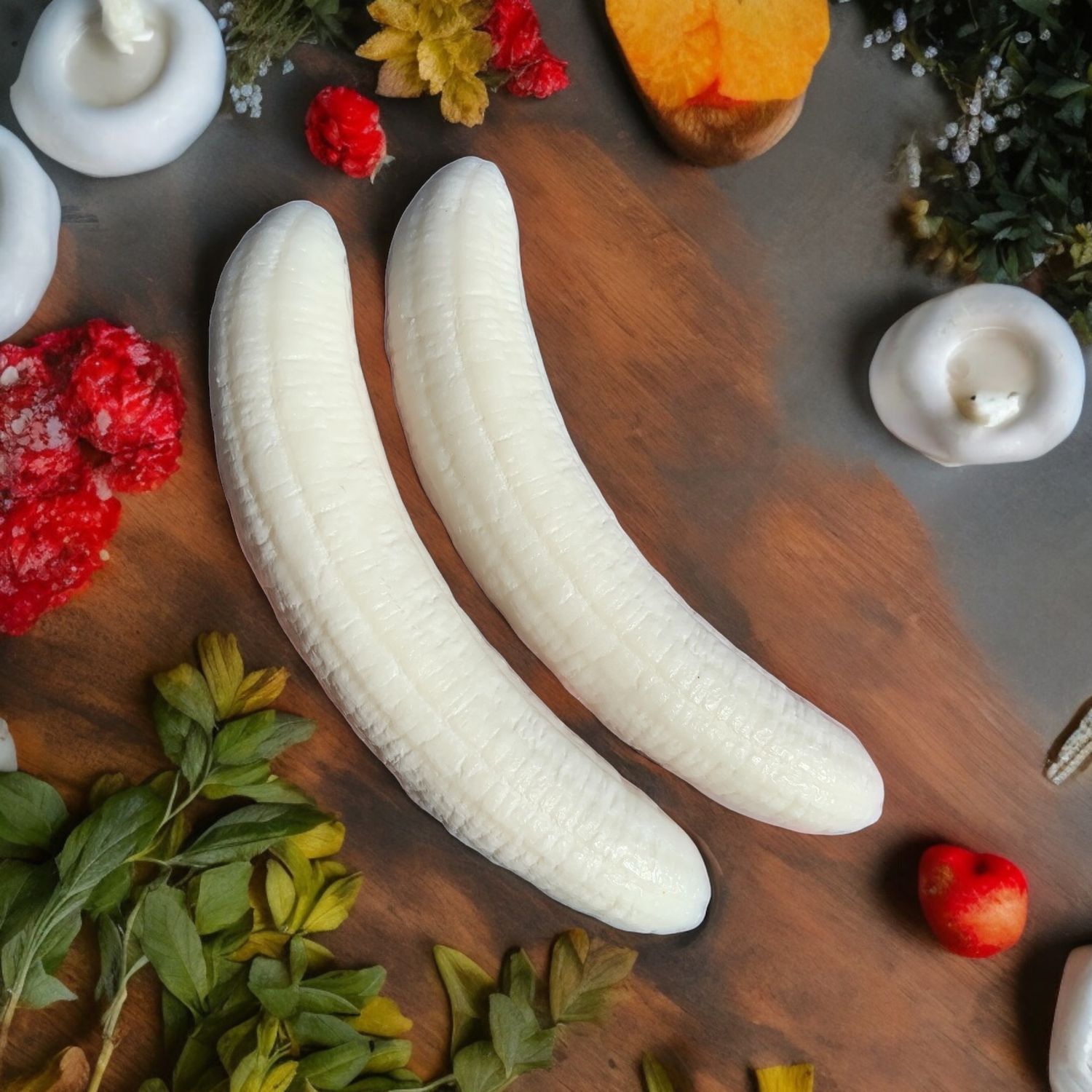 Banana Halves Wax or Soap Embeds