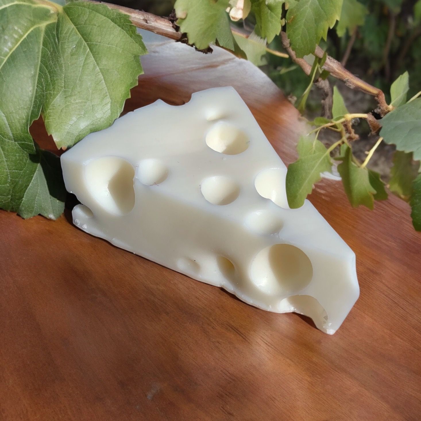 Realistic Cheese Wedge Wax or Soap Embed