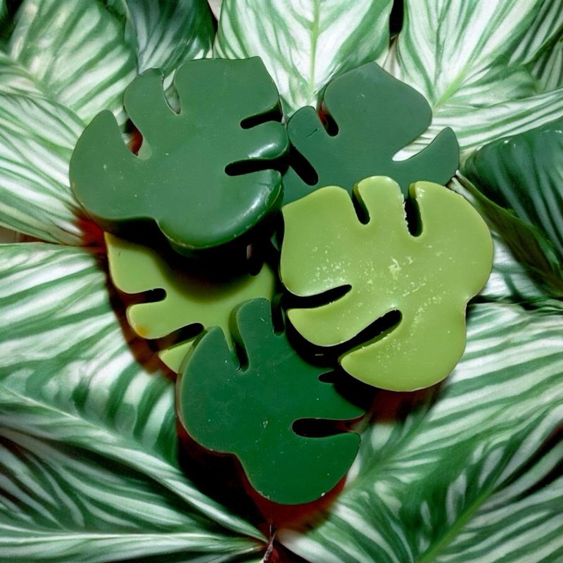 Monstera Leafs Wax or Soap Embeds