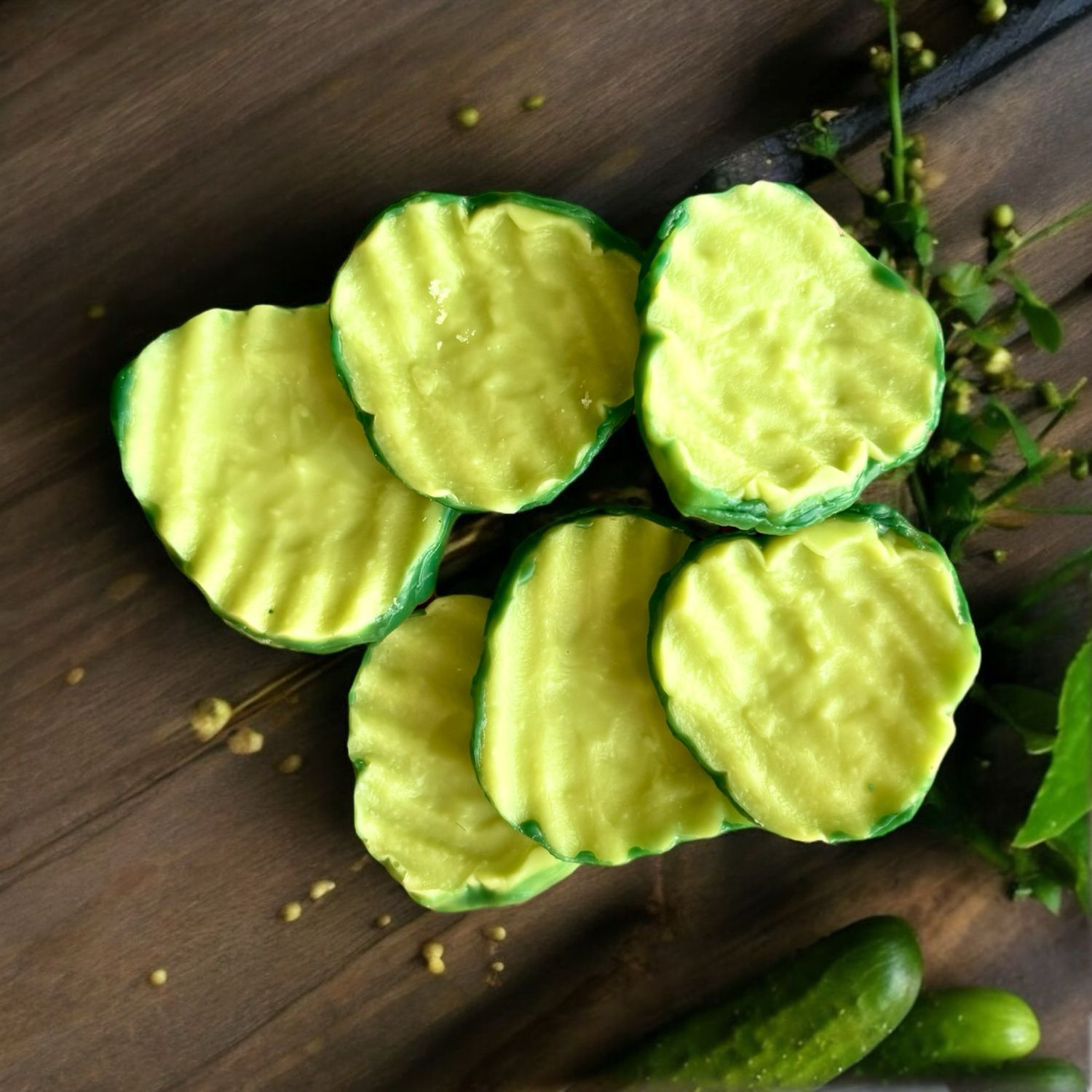 Sliced Pickles Wax or Soap Embeds