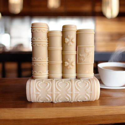 Stacked Books Wax Embeds or Soap Gift