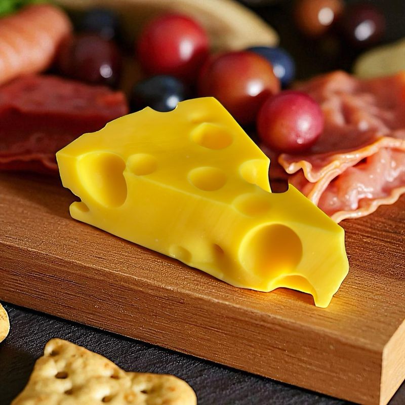 Realistic Cheese Wedge Wax or Soap Embed