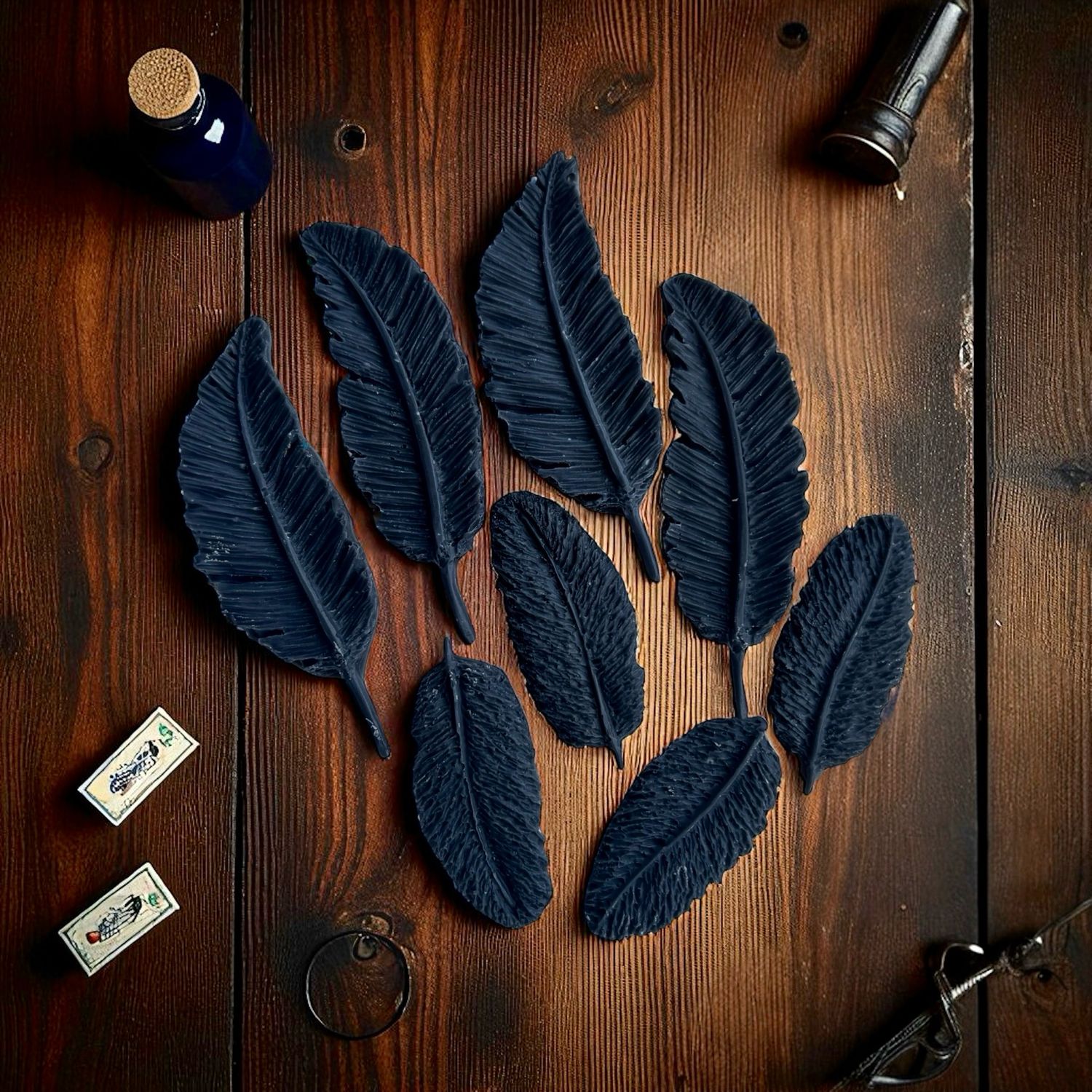Crows Feathers Wax Embeds
