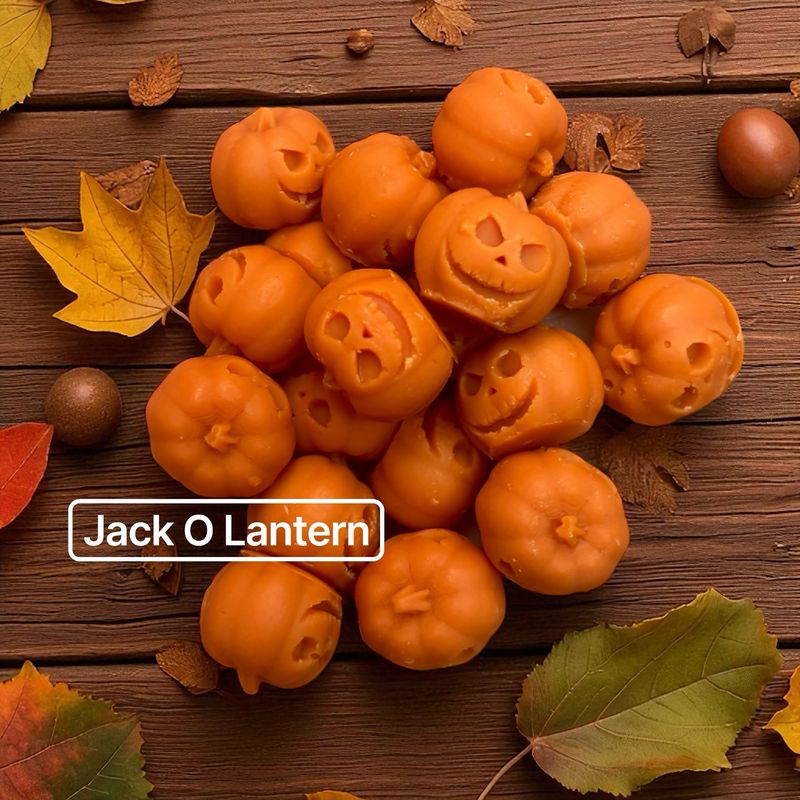 Mini Pumpkin Baggie Wax or Soap Embeds