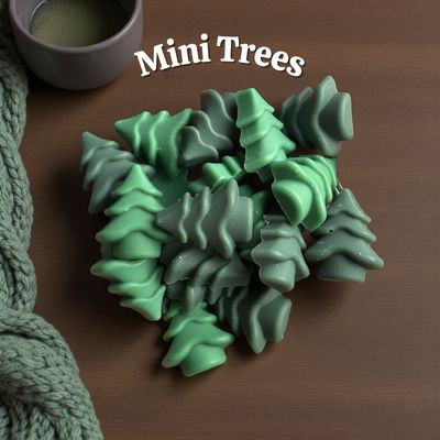 Mini Tree Baggie Wax or Soap Embeds