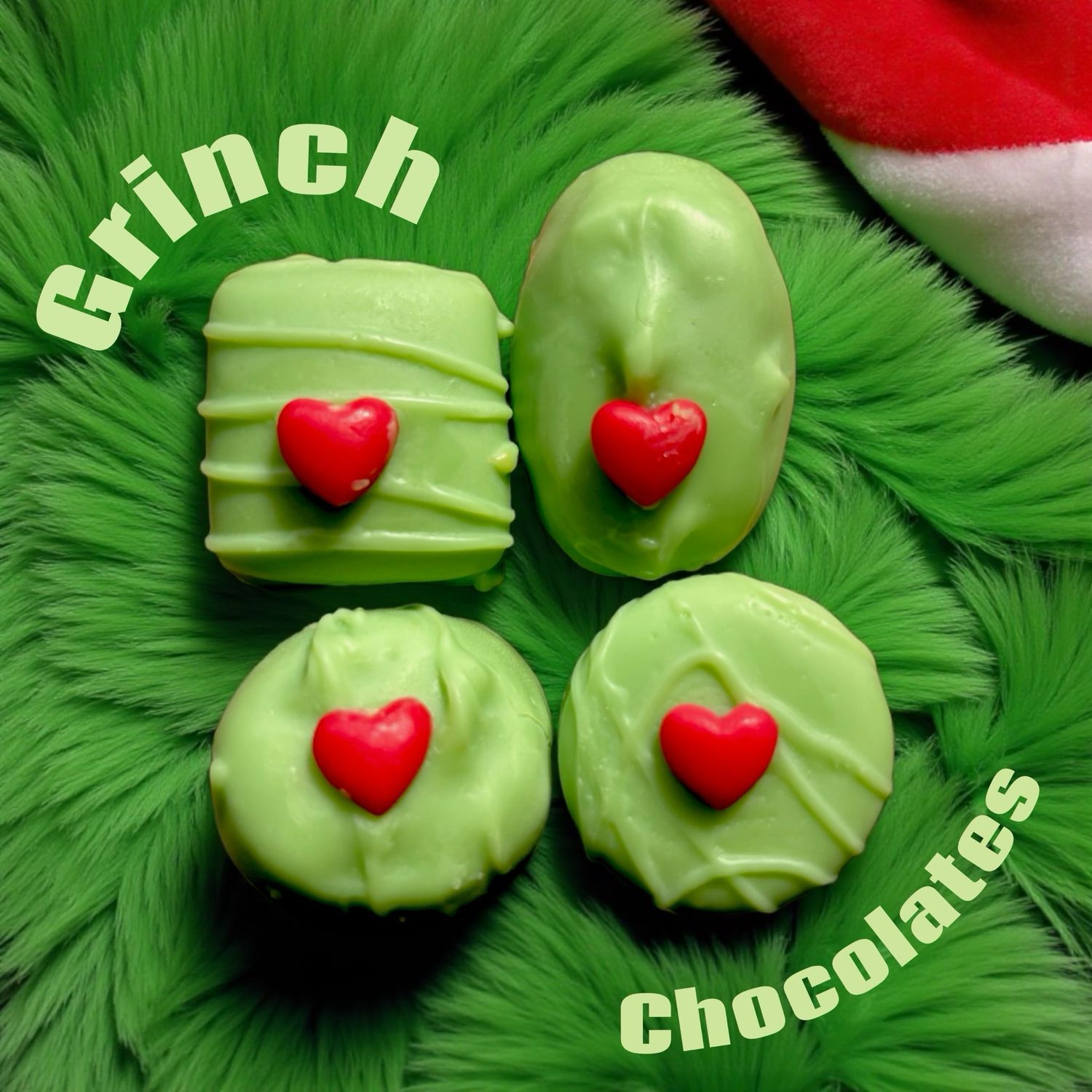 Grinch Inspired Chocolates Wax Embeds