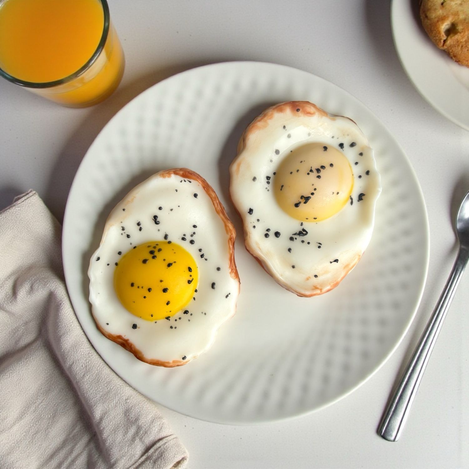 Life Sized Eggs Wax Food Embeds