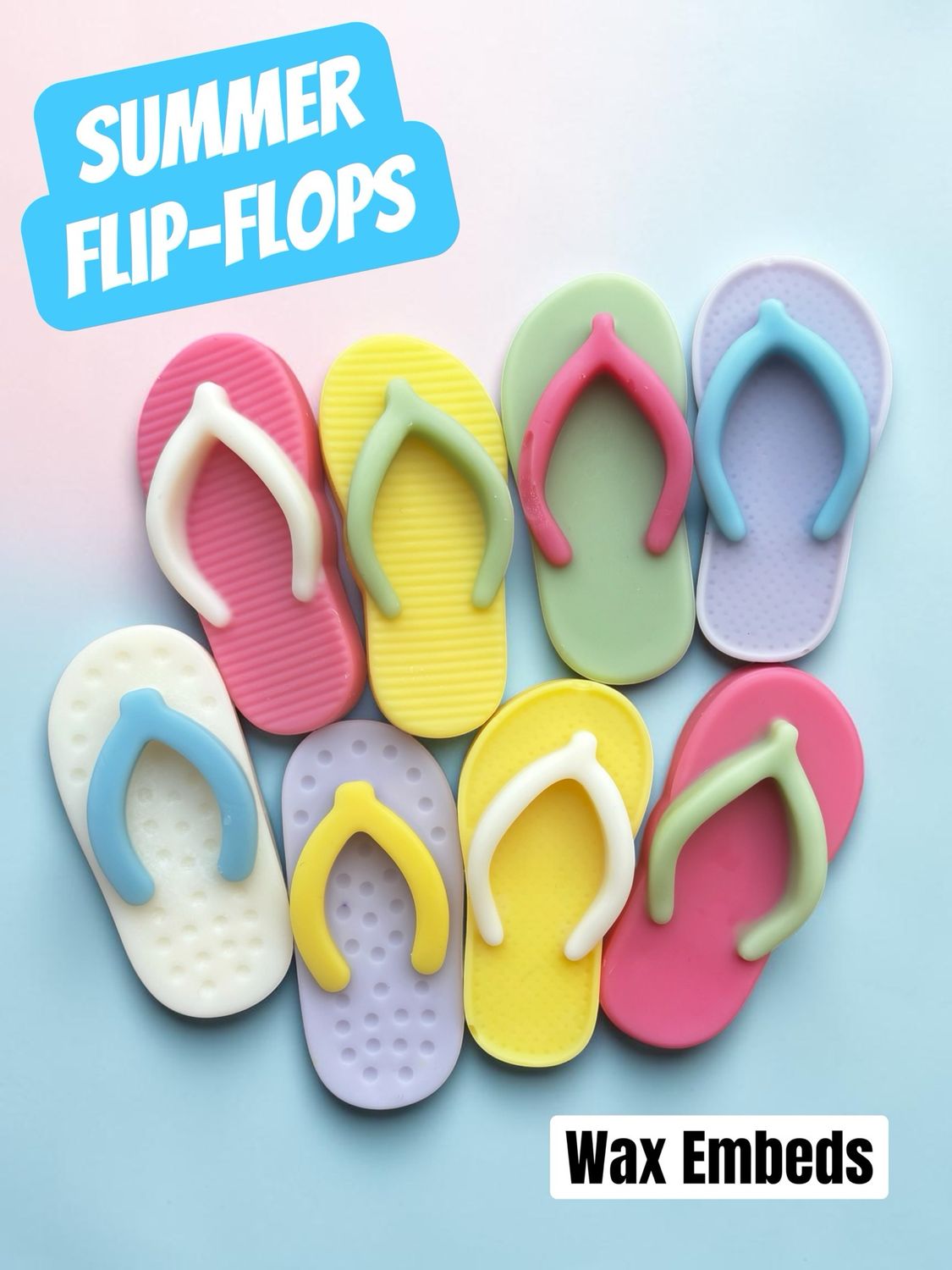 Flip Flops Wax or Soap Embeds