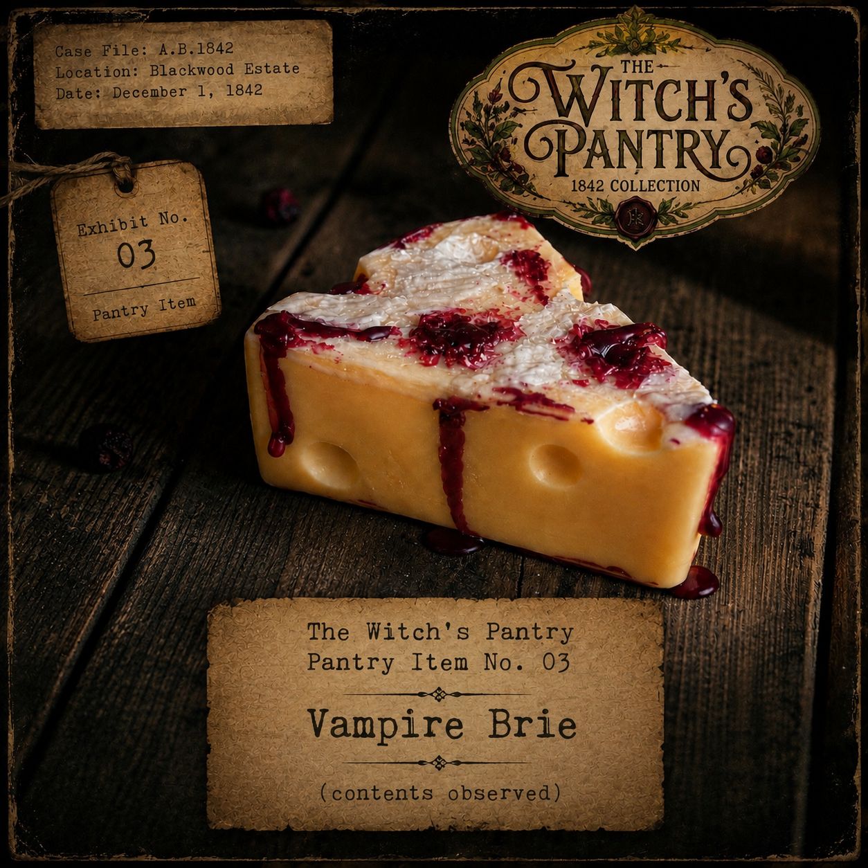Vampire Brie Wax Cheese - Witch’s Pantry Collection