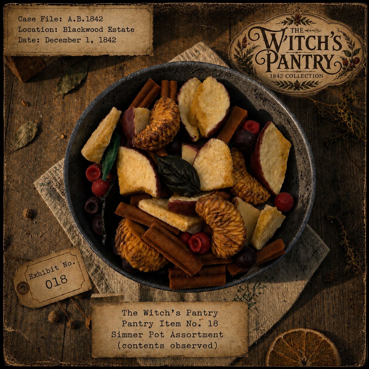 Blackwood Simmer Pot Wax Embeds - Witch’s Pantry Collection