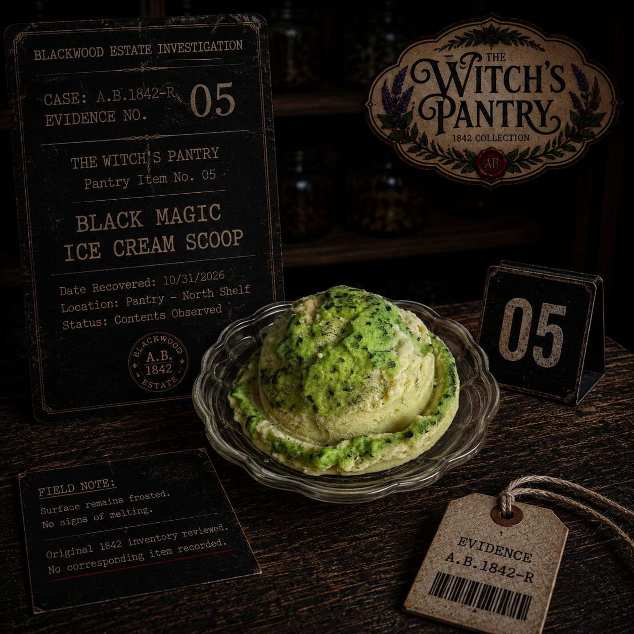 Black Magic Ice Cream Scoop Wax Prop - Witch’s Pantry Collection