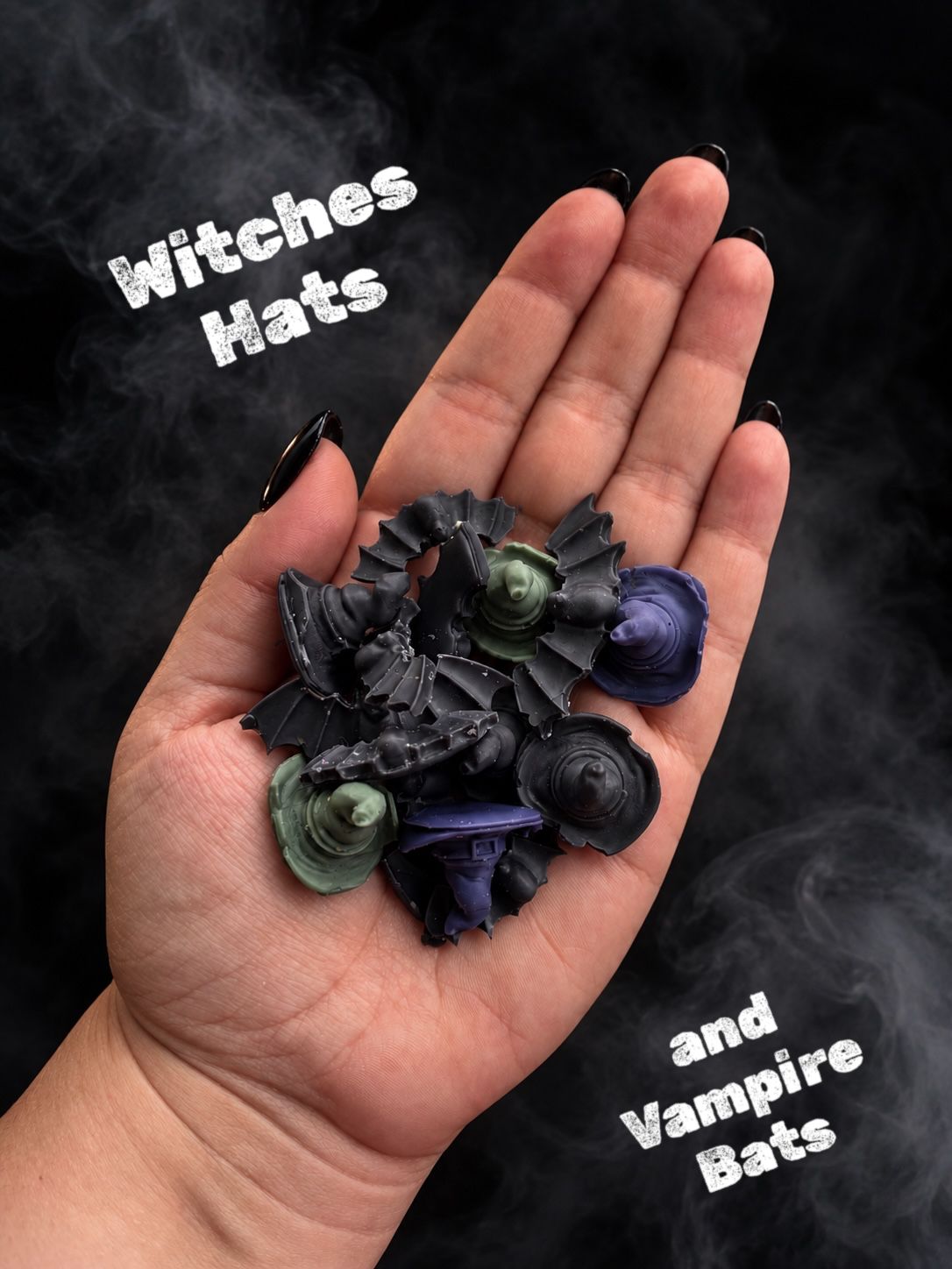 Witches Hats &amp; Vampire Bats Wax Embeds