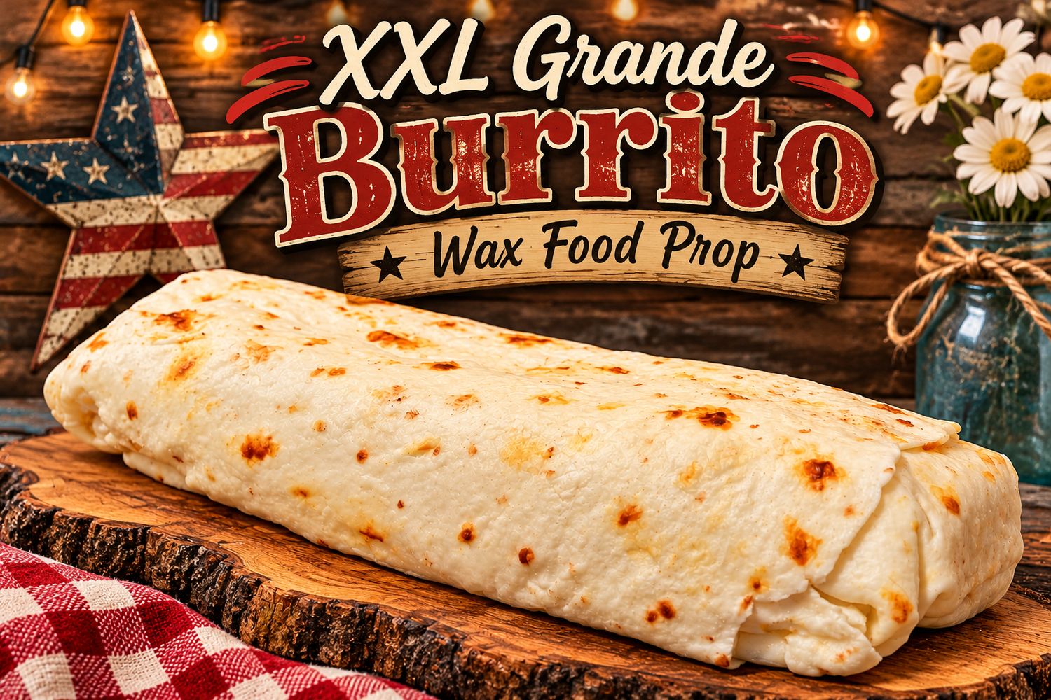 XXL Grande Burrito Wax Food Prop