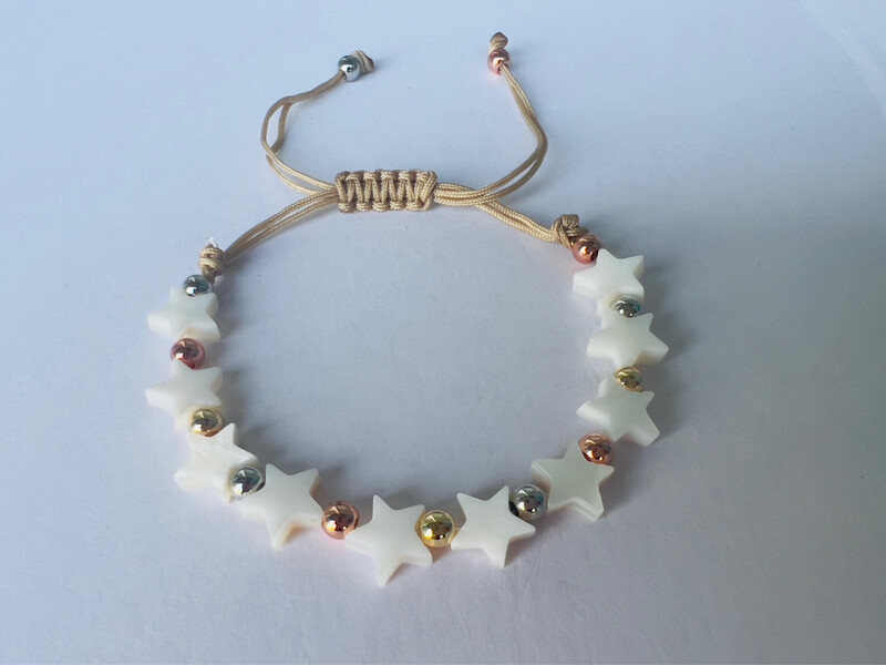 Pulseras estrellas de nácar 