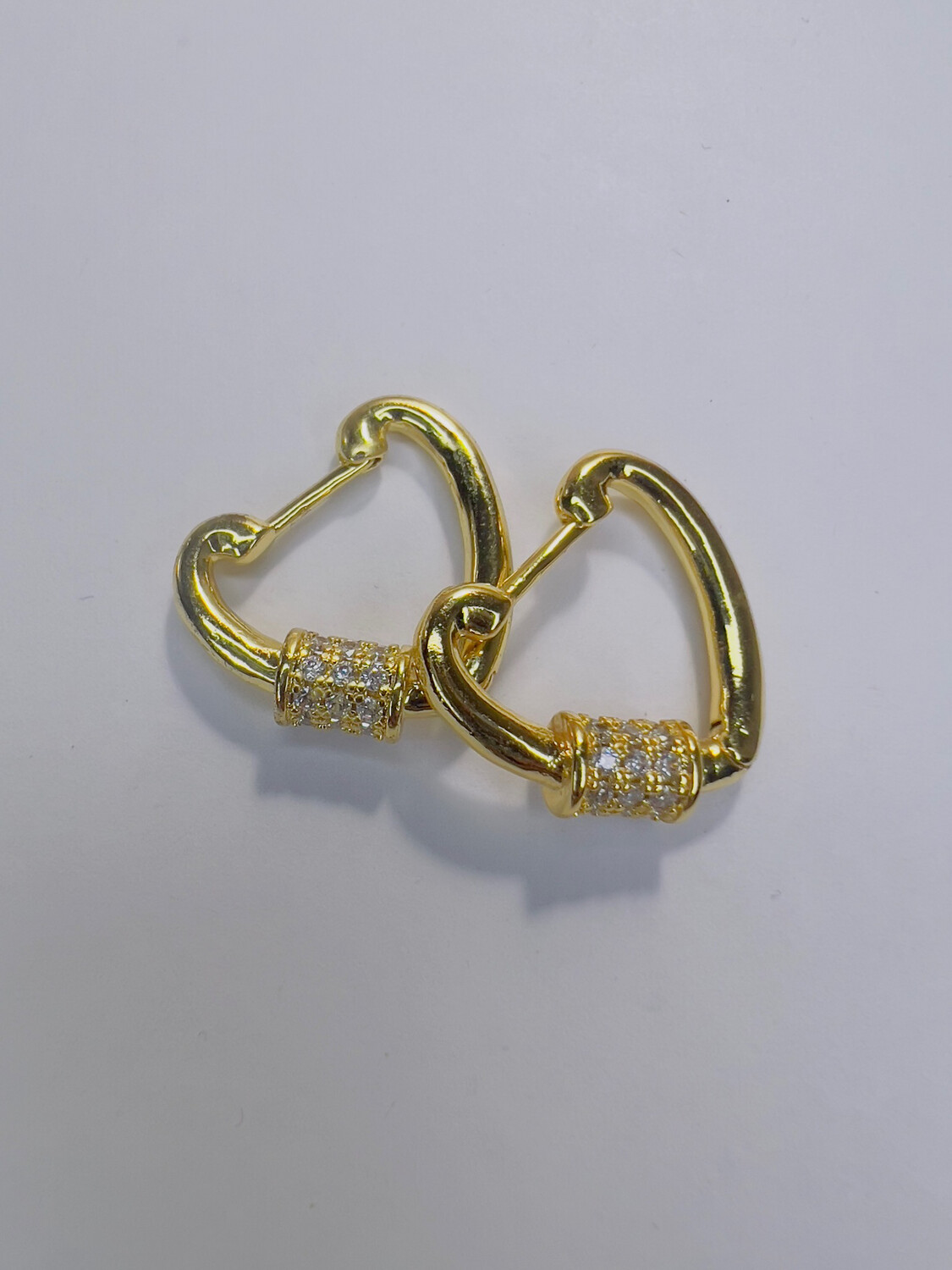 Argollas en forma de corazón 
