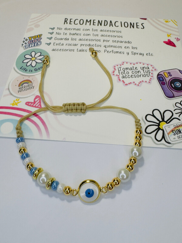 Pulsera conector de amuleto 