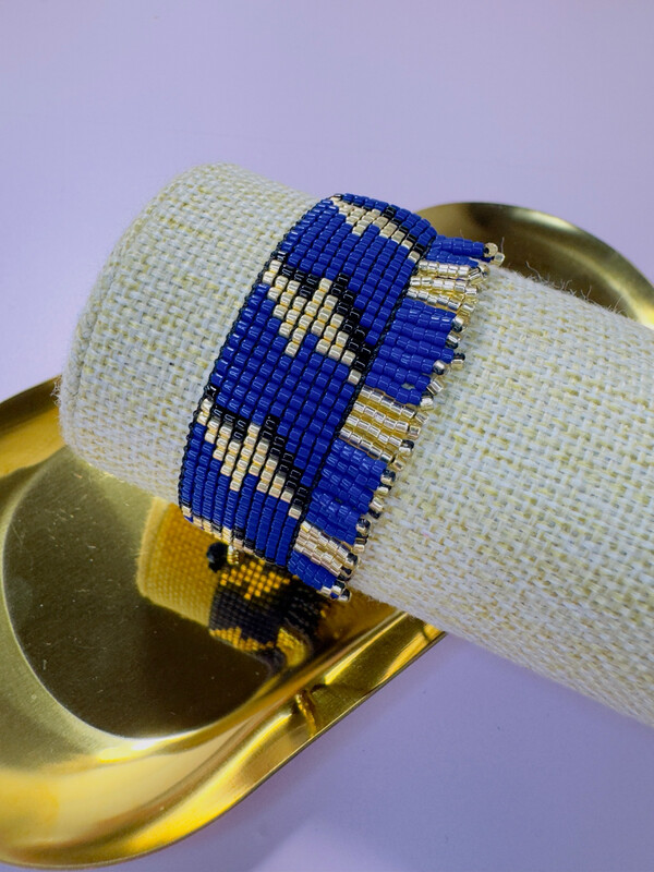 Pulsera de Miyuki flecos 