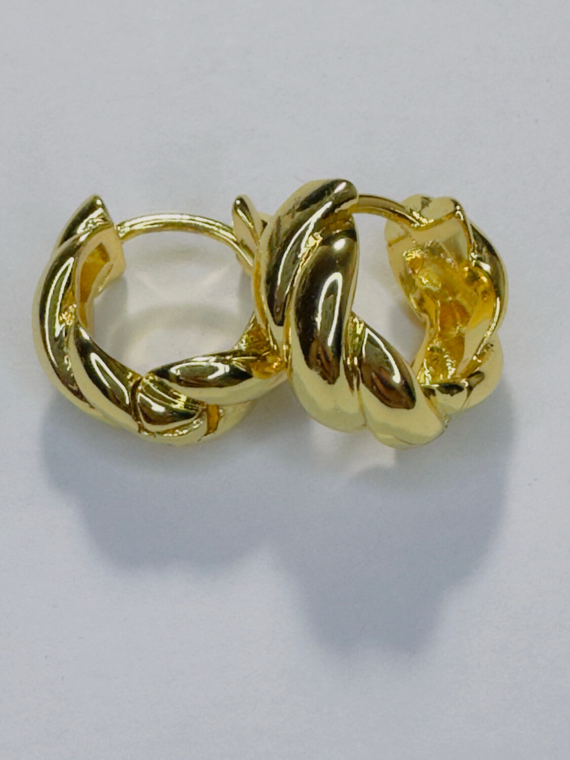 Argollas con baño de oro