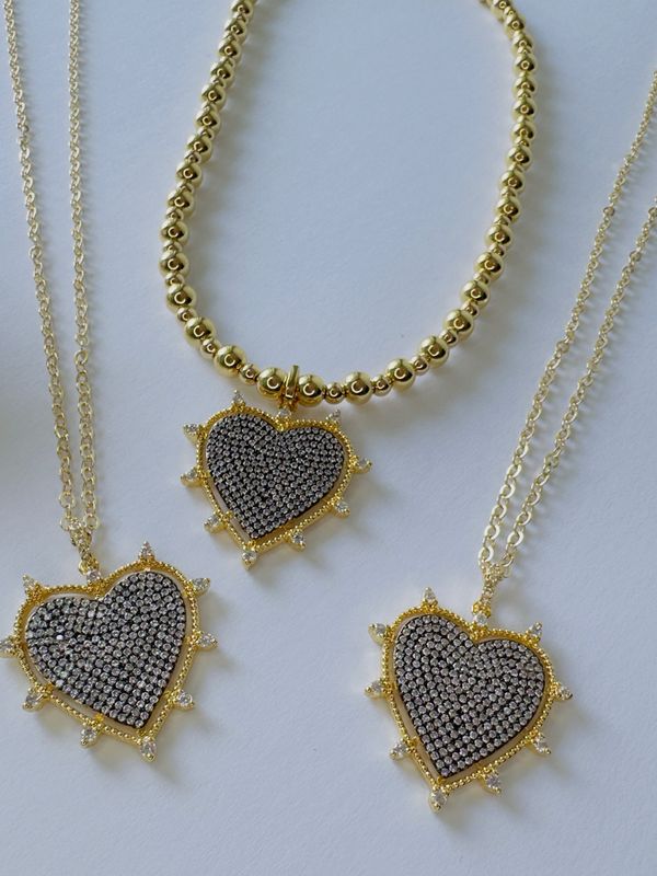 Cadena de corazón gold/silver 