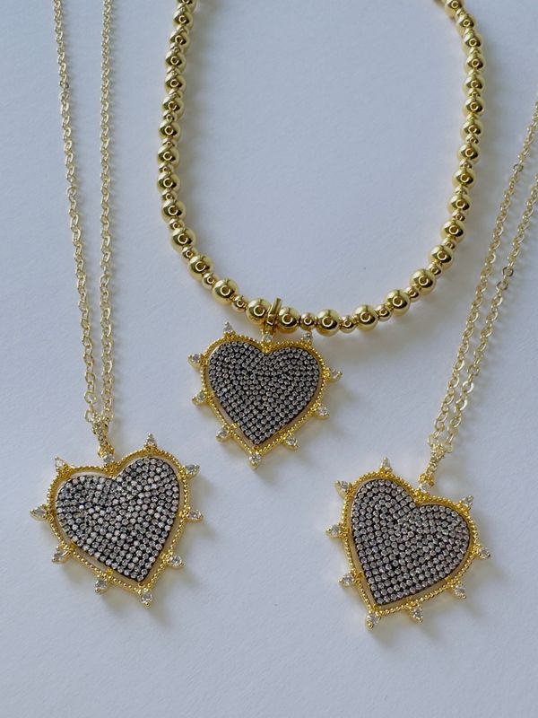 Choker de corazón Gold/Silver 