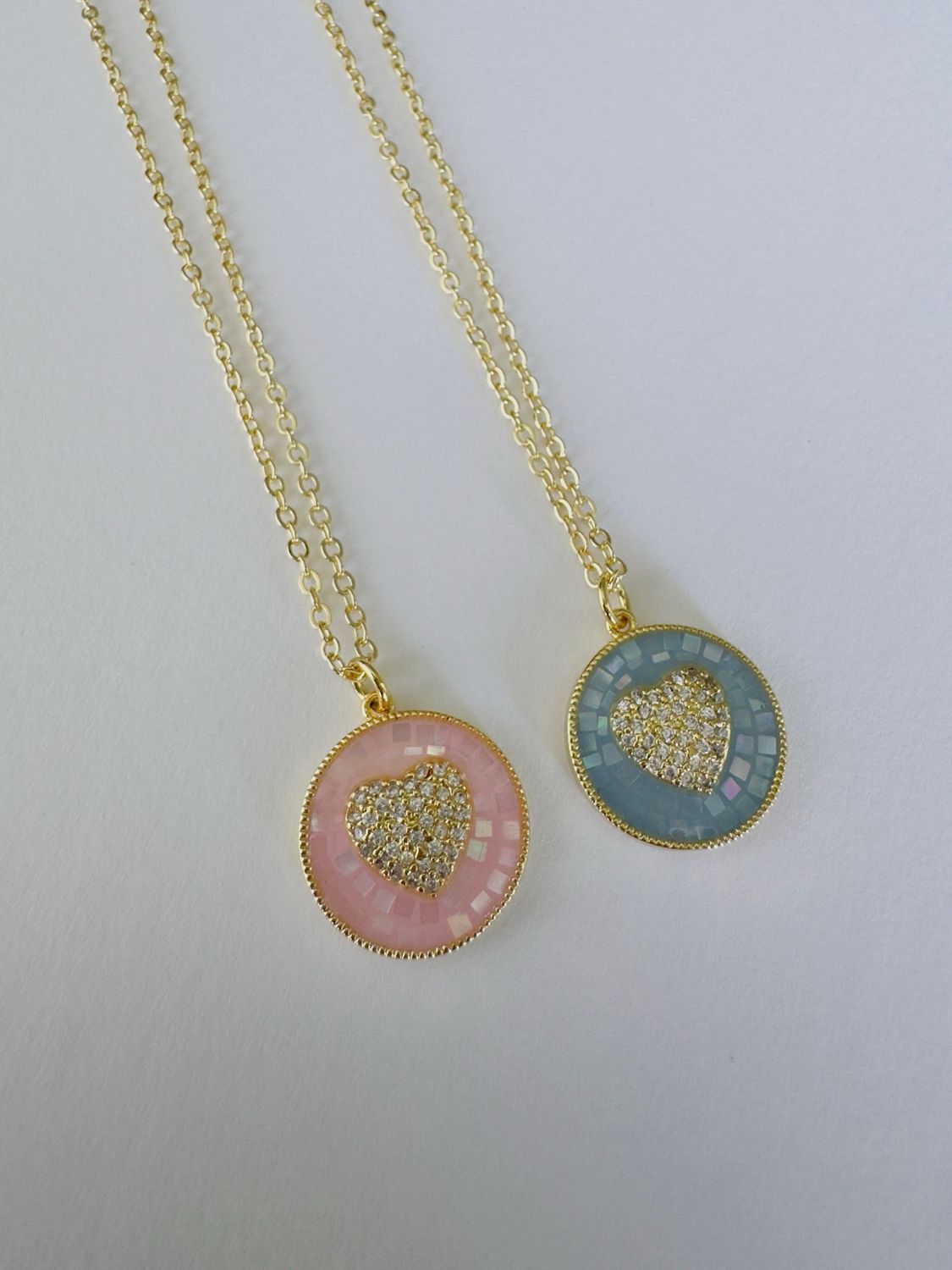 Cadena de corazón Azul  