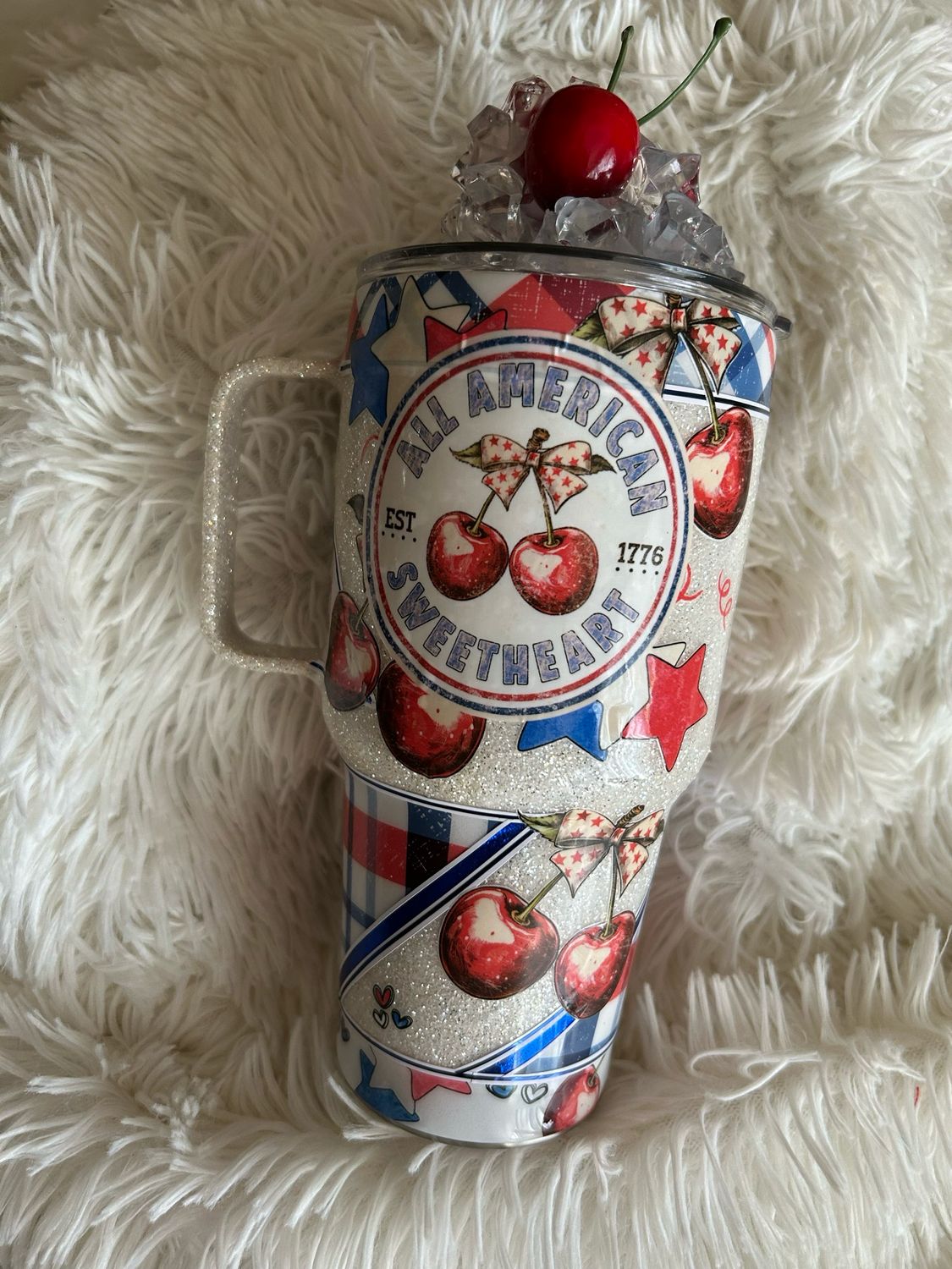 30 oz Handle Cherry Top American Beauty