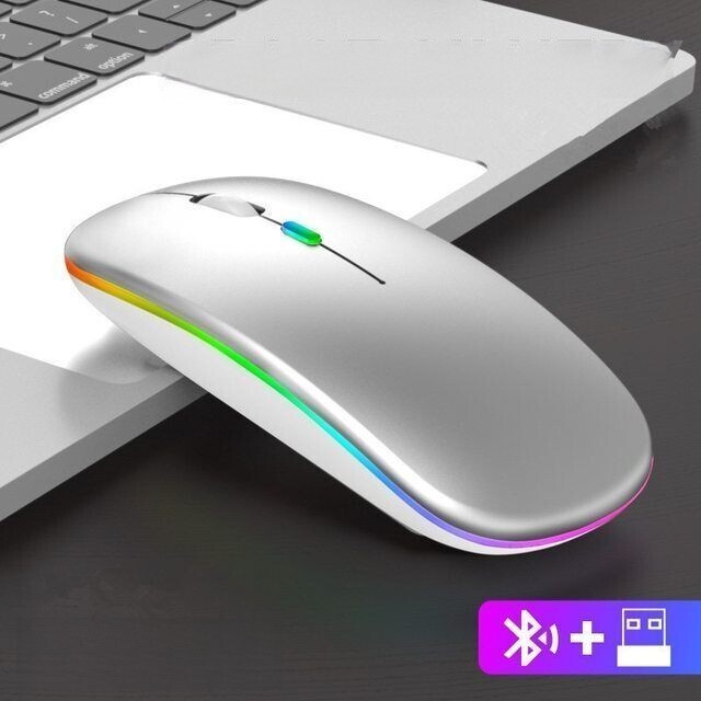 Mouse Bluetooth Wireless Ricaricabile Rgb