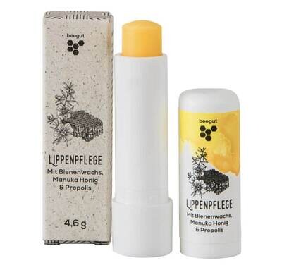 Lippenpflege mit Bienenwachs, Propolis &amp; Manuka Honig