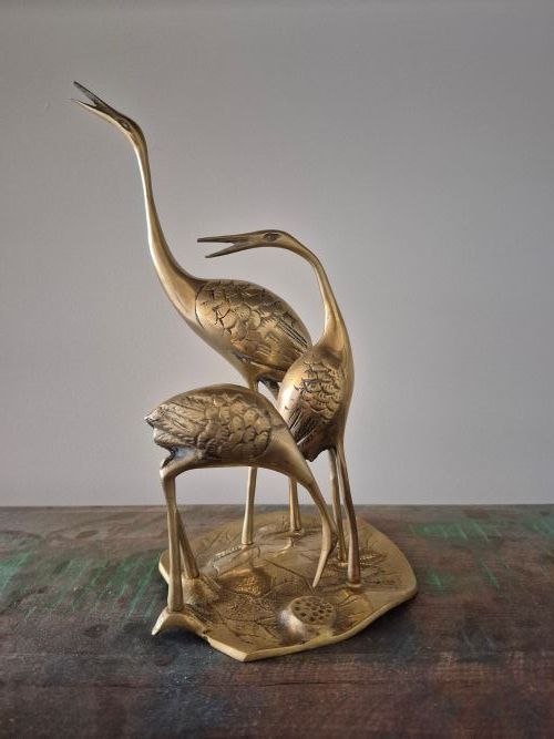 Nieuw - Vogels in messing