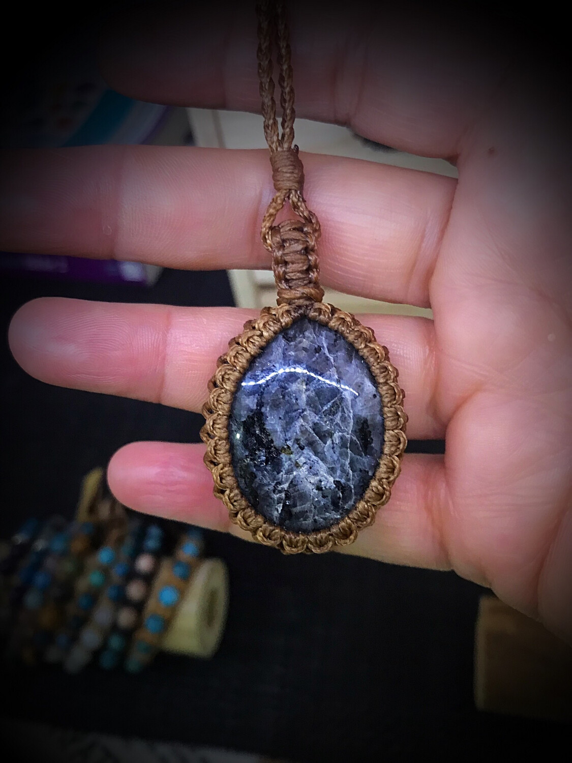 Larvikite Pendant