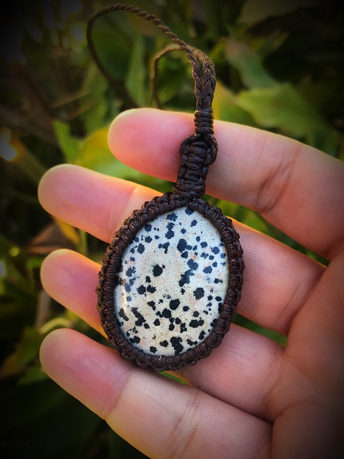 Dalmatian Jasper Pendant