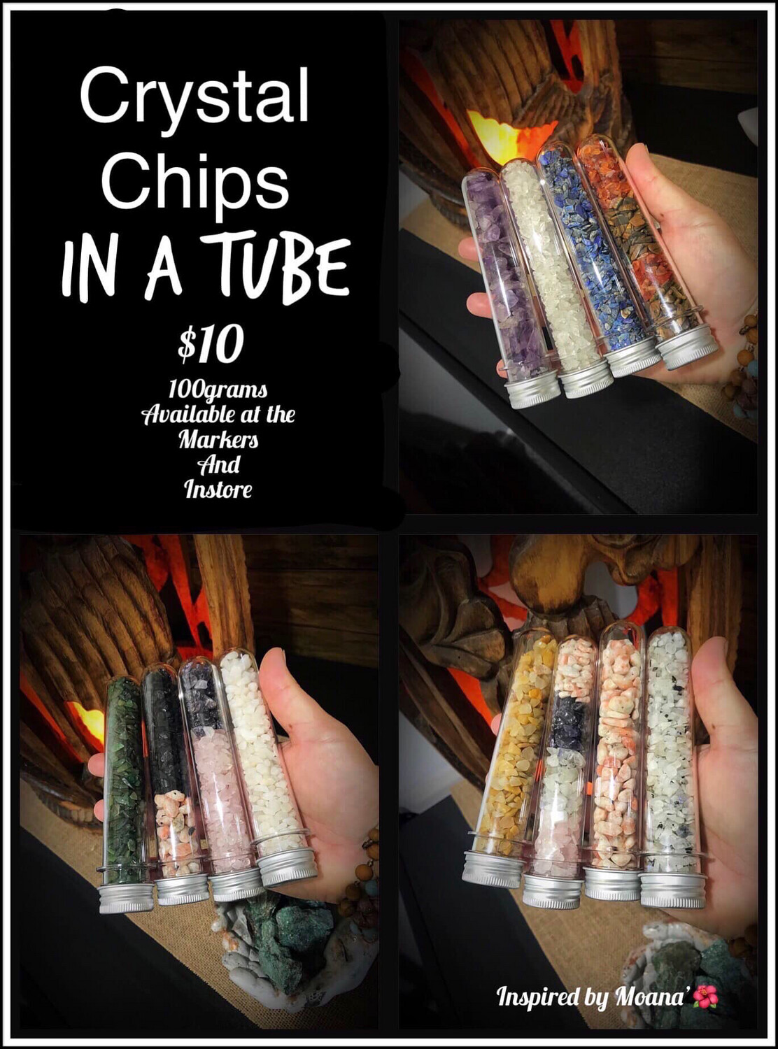 Crystal Chips In A Tube