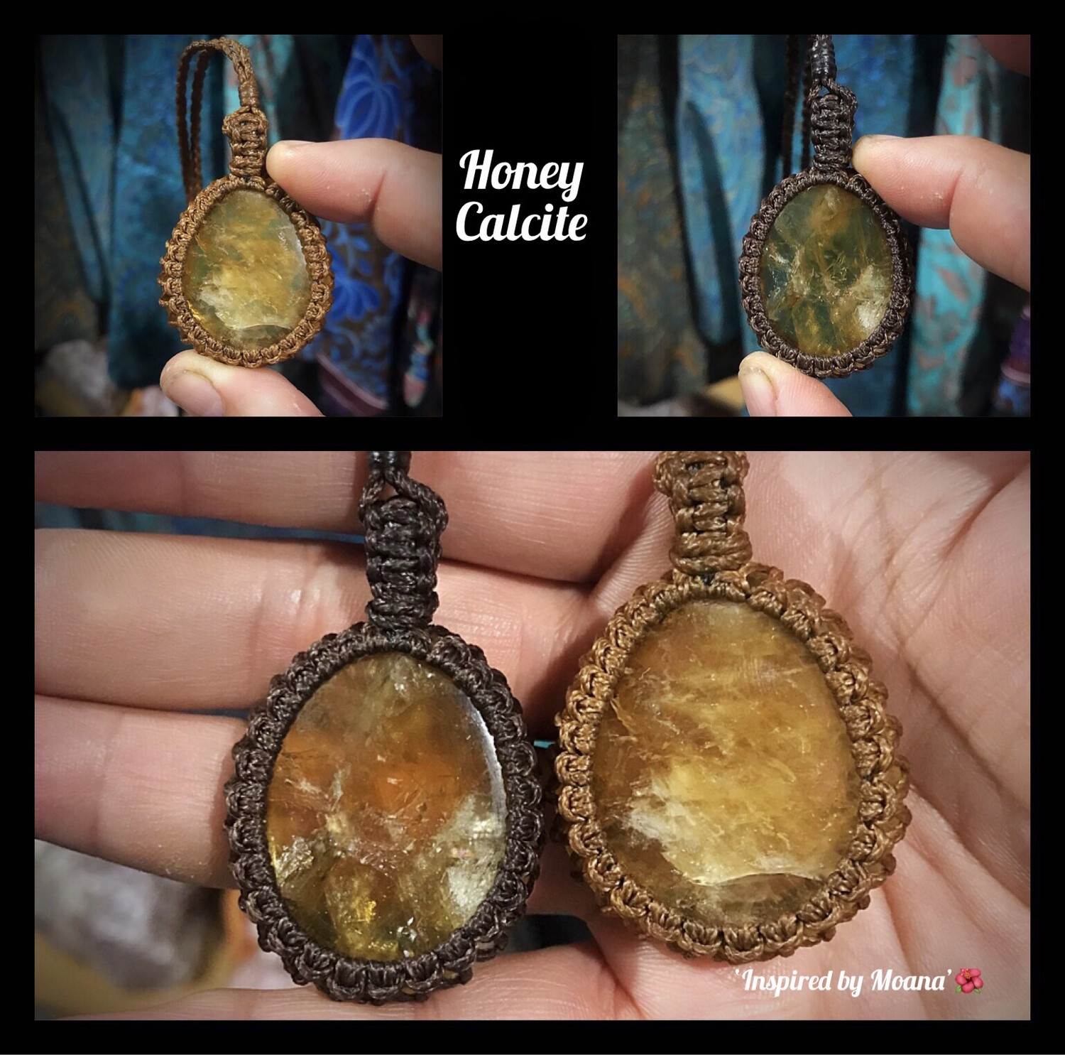 Honey Or Golden Calcite Pendant