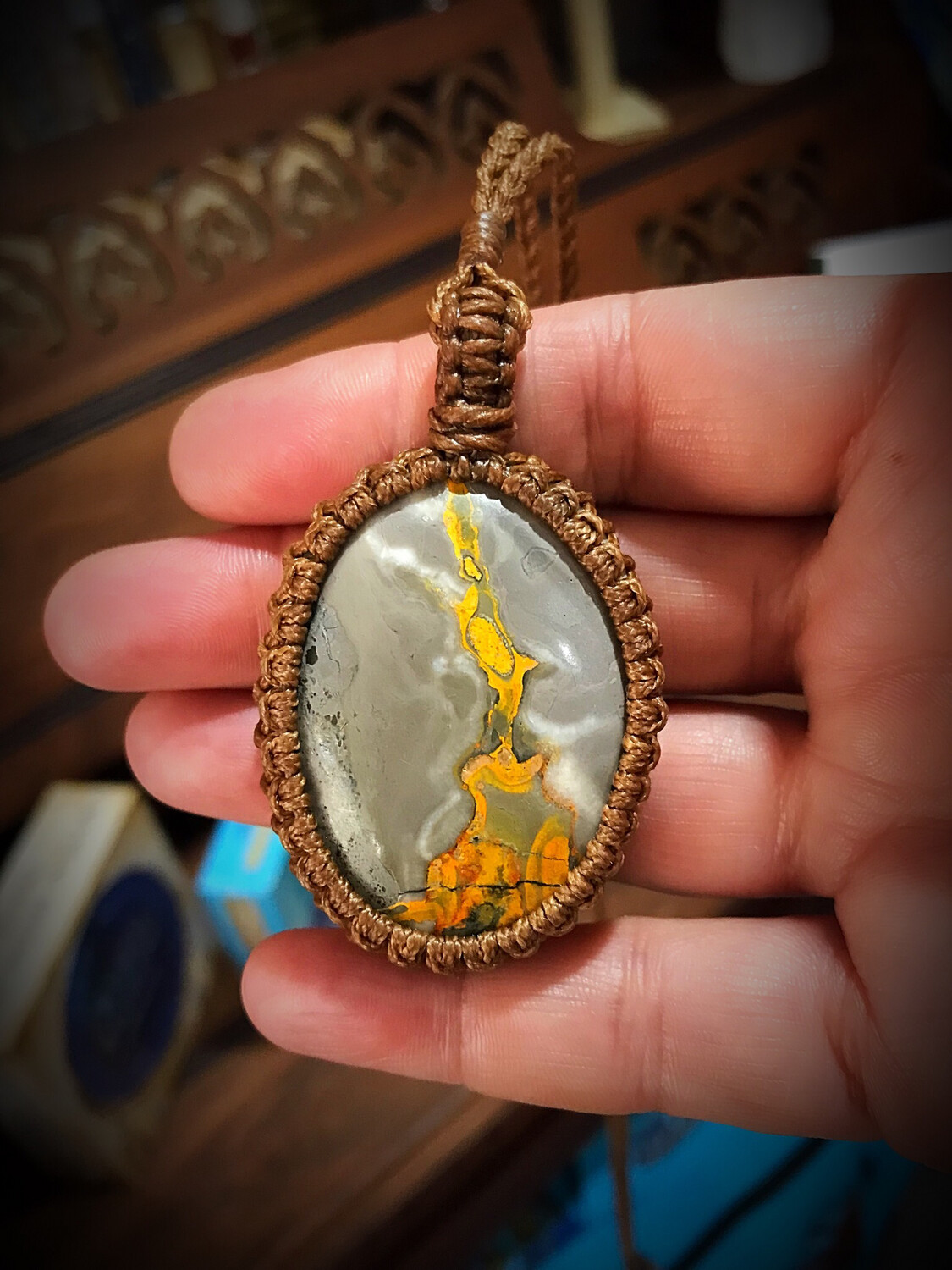 BumbleBee Jasper Pendant