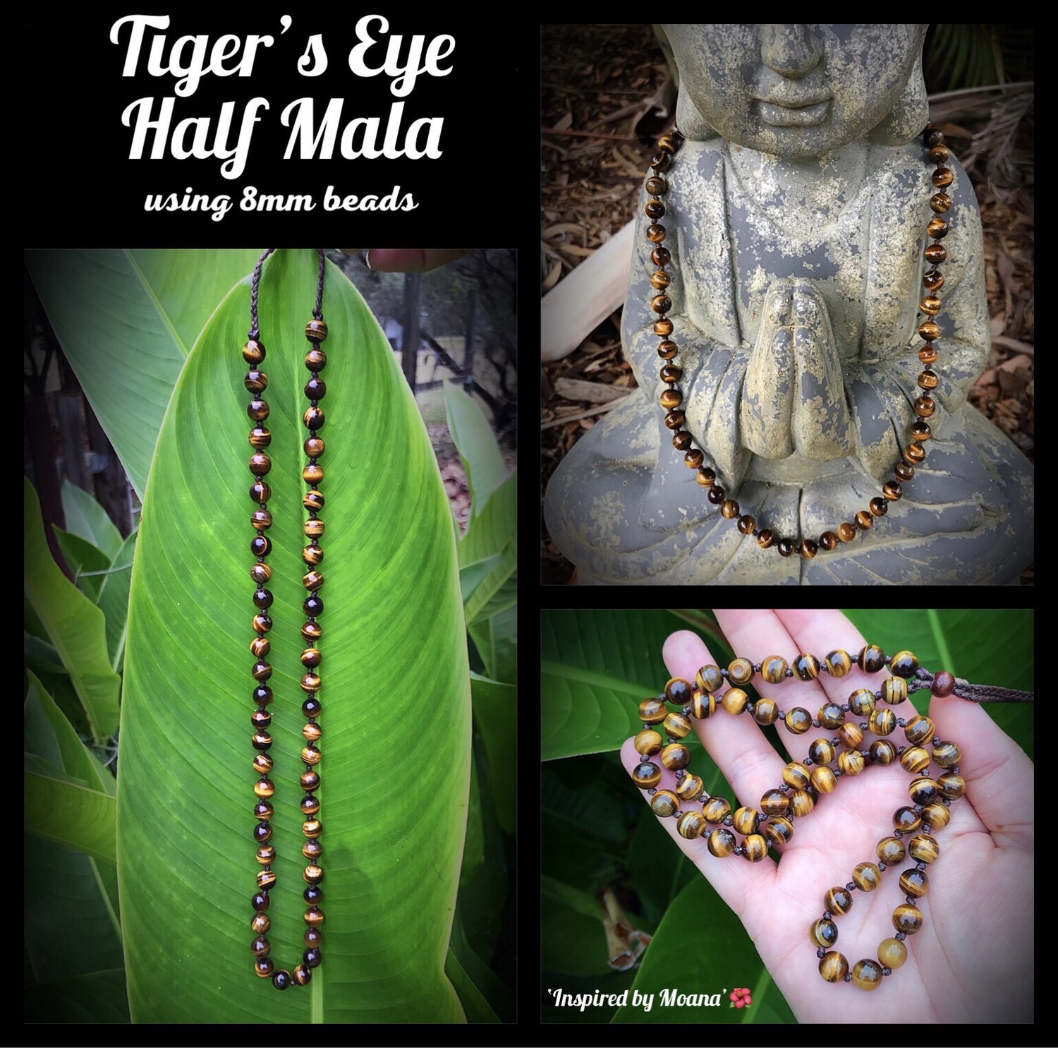 Tiger’s Eye Half Mala