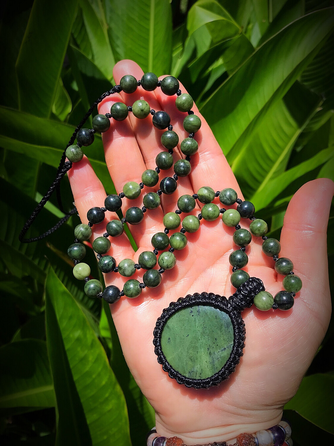 Nephrite Jade Half Mala