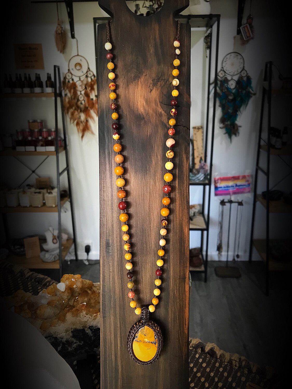 Mookaite Half Mala Necklace