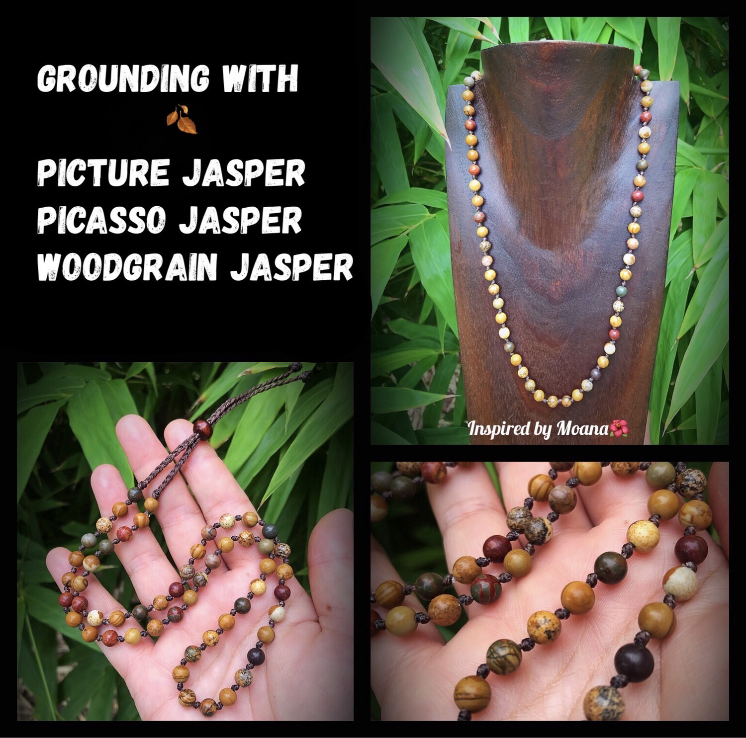 Grounding Jasper 6mm Beaded Necklace