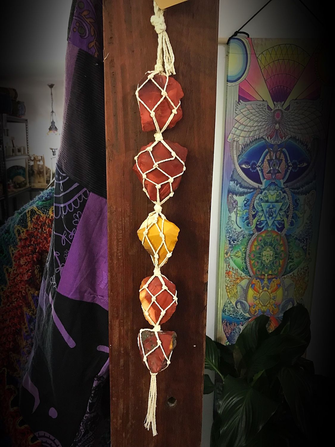 Mookaite Crystal Hanger