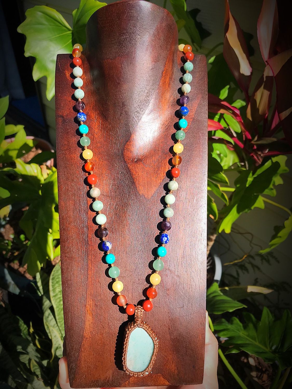 Amazonite Chakra Half Mala