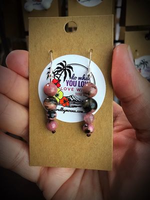 Rhodonite Drop Earrings