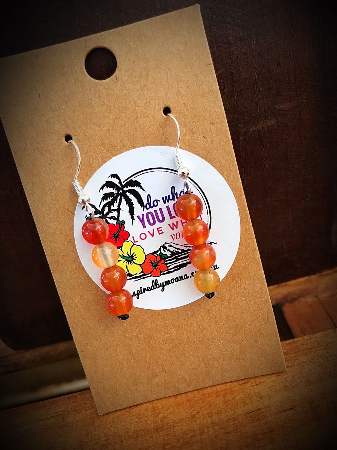 Carnelian Drop Earrings