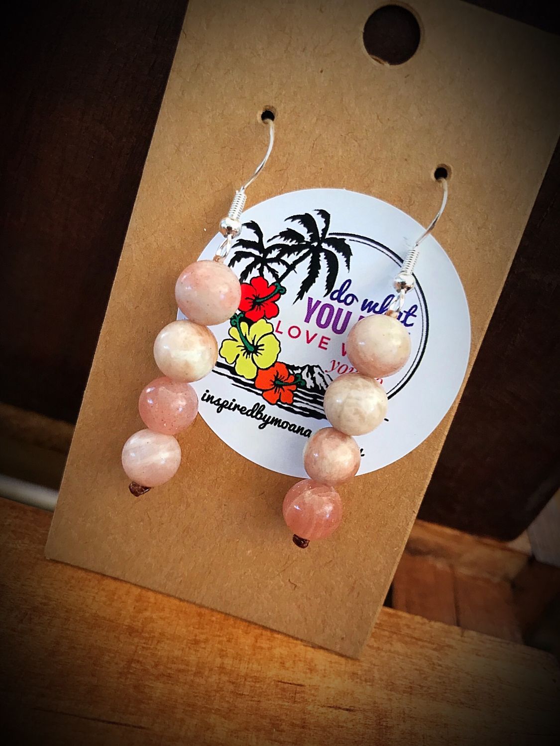 Sunstone Drop Earrings