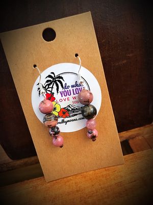Rhodonite Drop Earrings