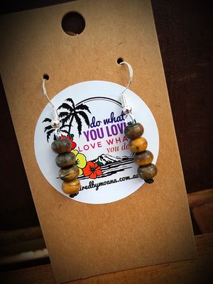 Tiger’s Eye Drop Earrings