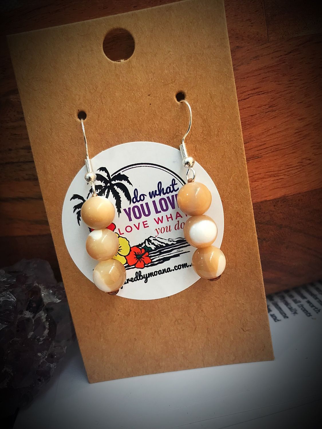 Mother Of Pearl Drop Earrings