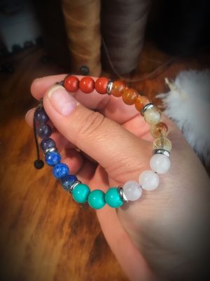 Chakra Bracelet With Stainless Steel