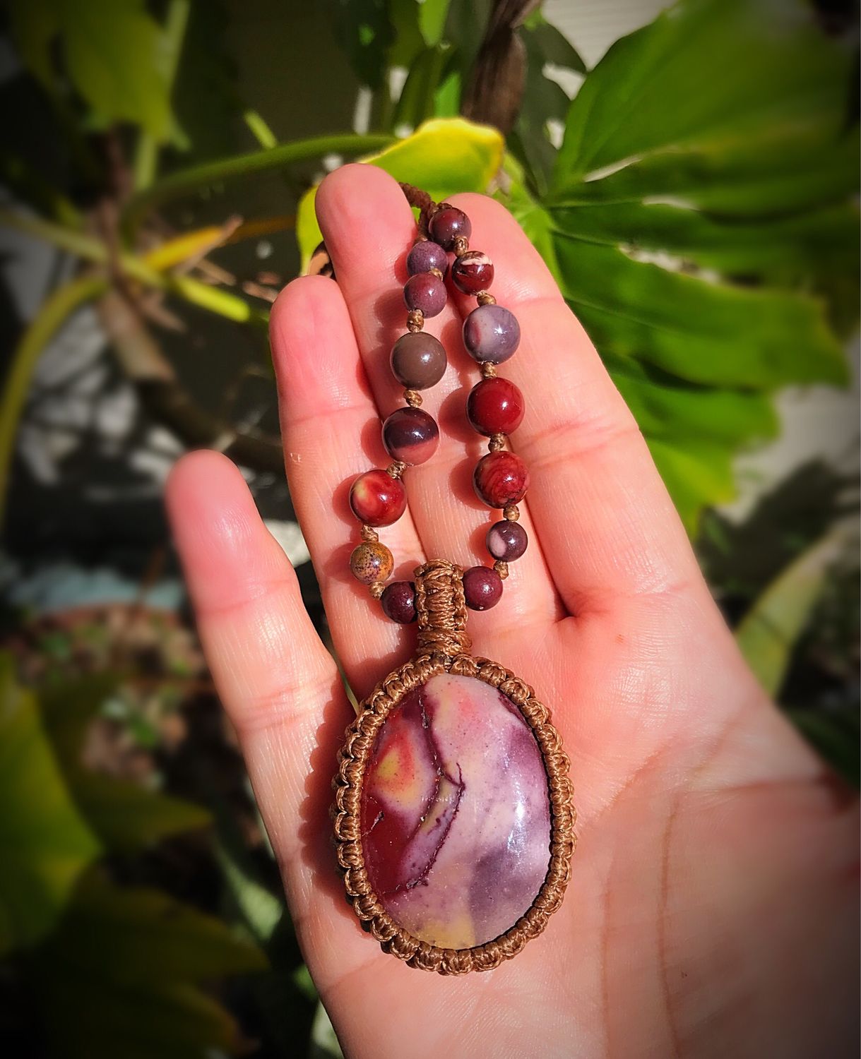 Red Mookaite Pendant