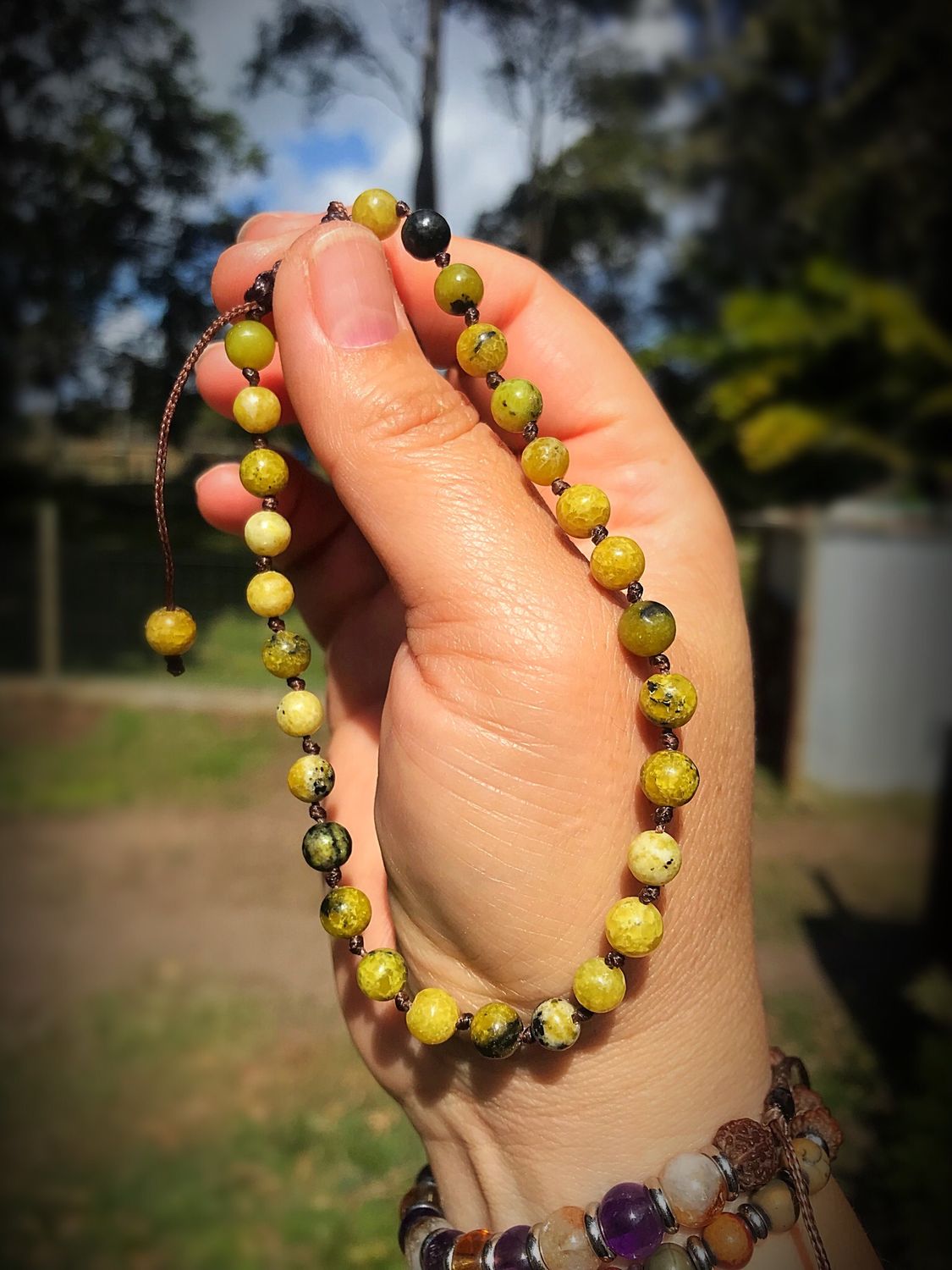 Yellow Turquoise Anklet