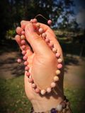 Rhodochrosite Anklet